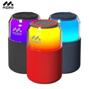 Miro P1 360° Surround Stereo LED Can Speaker, TWS Wireless Dual Channel Audio, Bluetooth 5.4, 10m Range, 10 Hours Playtime(Red)