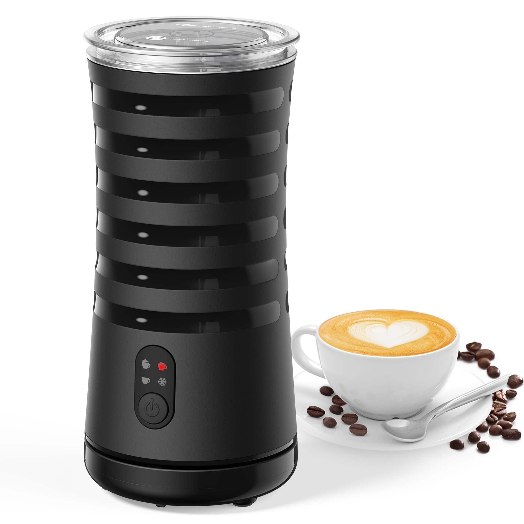 Miroco Milk Frother, Electric Hot/Cold Steamer, Auto ShutOff, 8oz for