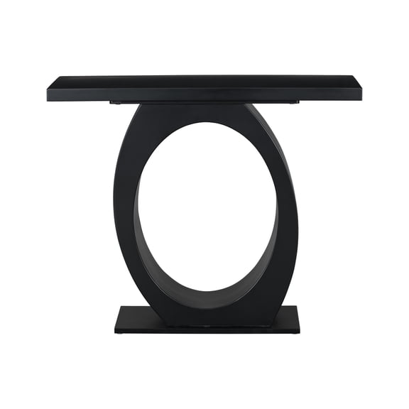 Mirod Stylish Modern Console Table with Egg-Shaped Base,Enhanced Stability and Durability,Sleek Design for Home Decor,Perfect for Living Room or Bedroom