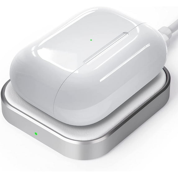 Miroddi Airpods Pro Charger, Wireless Charging Station for AirPods 4/ 3/ 2 (with Active Noise Cancellation), White