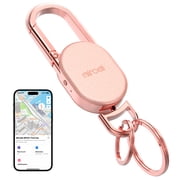 Keychain Tracker, Men's Key Chain Works with Find My(iOS Only), Heavy Duty Keychain Carabiner Car Key Chains, Anti-Lost Tracker with Keyrings, Rechargeable & Wa