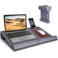 thumbnail image 1 of Miroddi Portable Lap Desk, Laptop Desk Built in Wrist Pad/ Mouse Mat/ Phone Holder for Bed Sofa Home Office School Students, 1 of 7
