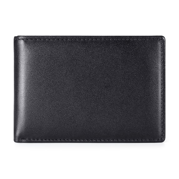 Miroddi Minimalist Wallets for Men, Slim Leather Bifold Wallet Credit Card Holder with Cash Pocket, ID Window, RFID Blocking, Gifts for Men, Black Blue