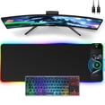 thumbnail image 1 of Miroddi RGB Gaming Mouse Pad with Magnetic Wireless Charging, 15W Fast Charging LED Desk Pad 31.5 x 11.81, Large Computer Keyboard Mat for Home, Office, 1 of 8