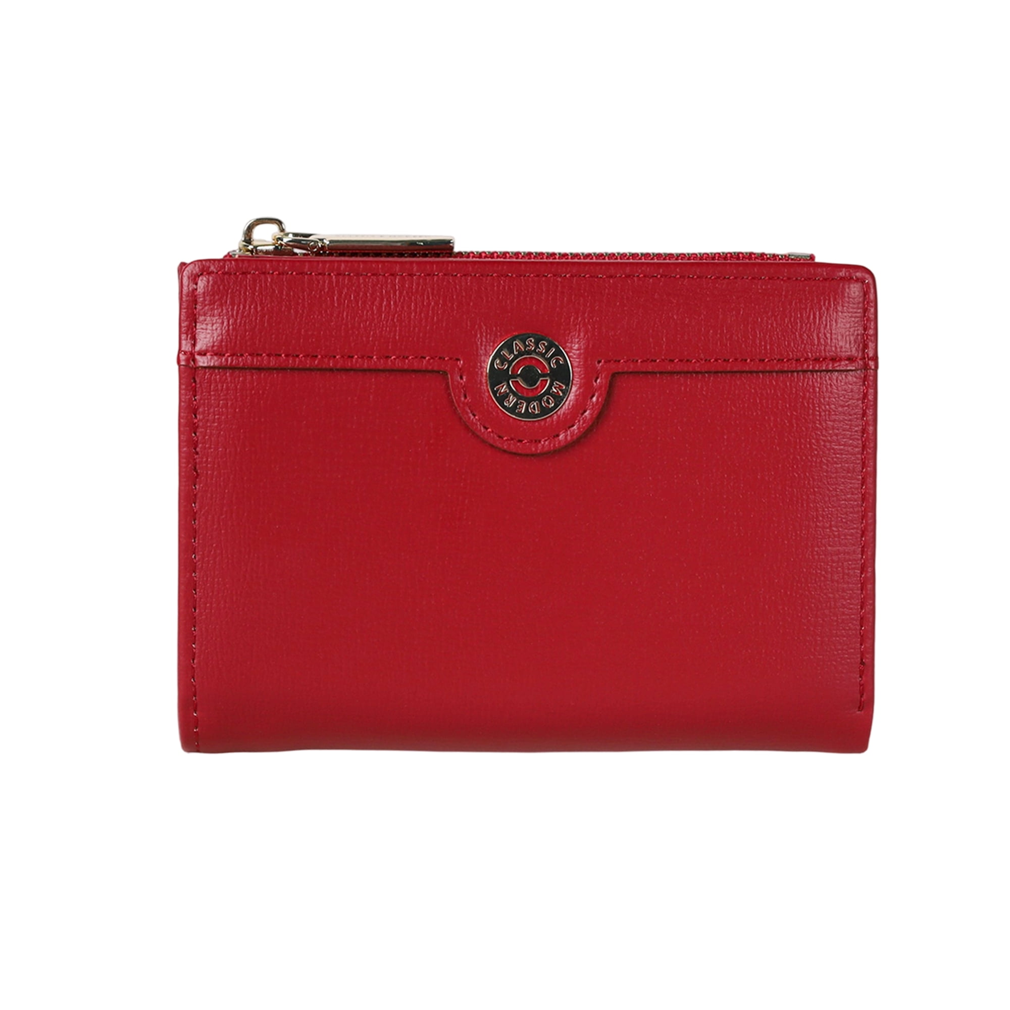 Red Mini Wallet Miroddi Small Wallets for Women, Slim Leather Bifold Wallet Credit Card ...