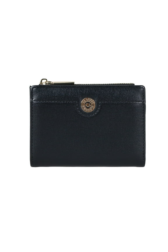 Small Wallets for Women, Slim Leather Bifold Wallet Credit Card Holder with Zipper Coin Pocket, ID Window, RFID Blocking, Black