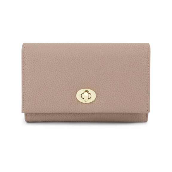 Miroddi Wallet for Women, Leather Tri-Fold Credit Card Holder Wallets, RFID Blocking, Zipper Pocket Coin Purse with ID Window