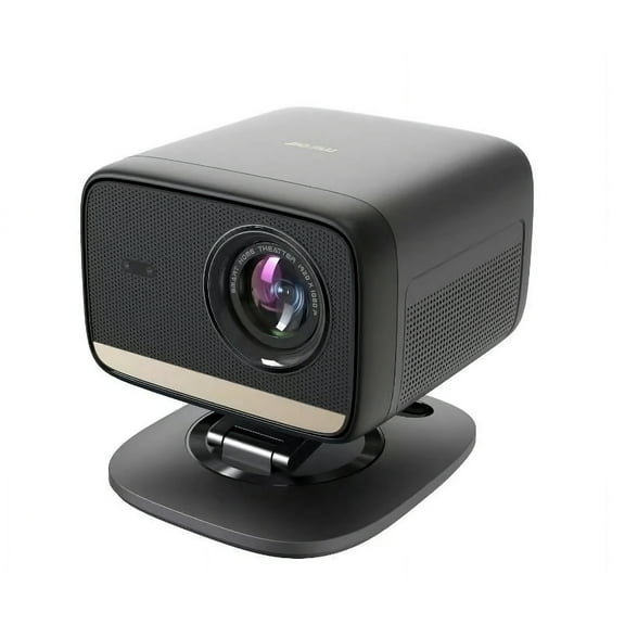 Miroir L810S Pro 1080P Smart Projector Bundle with Carrying Case, Foldable Screen, Remote, Accessories, and Built-In Streaming Apps, Auto-Focus, Dolby Audio, 4K Support