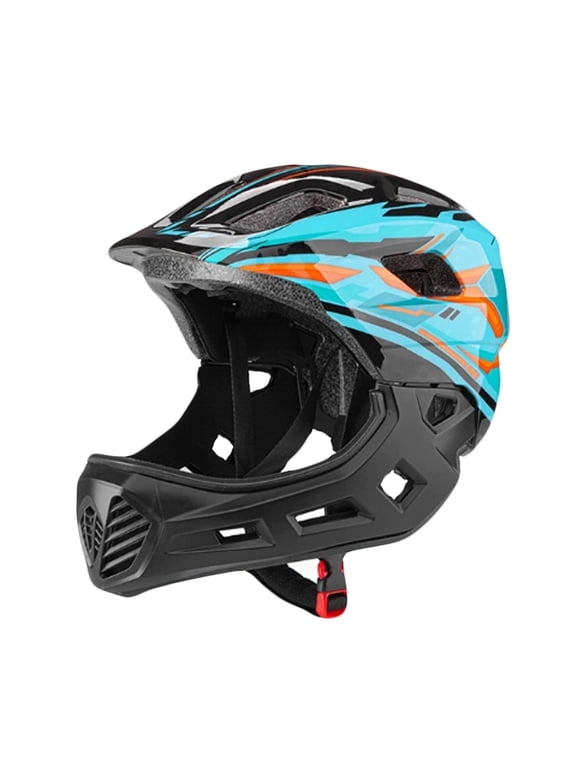 Removable full-face helmet, bicycle helmet, unisex for teens, suitable for multiple sports (Size S)