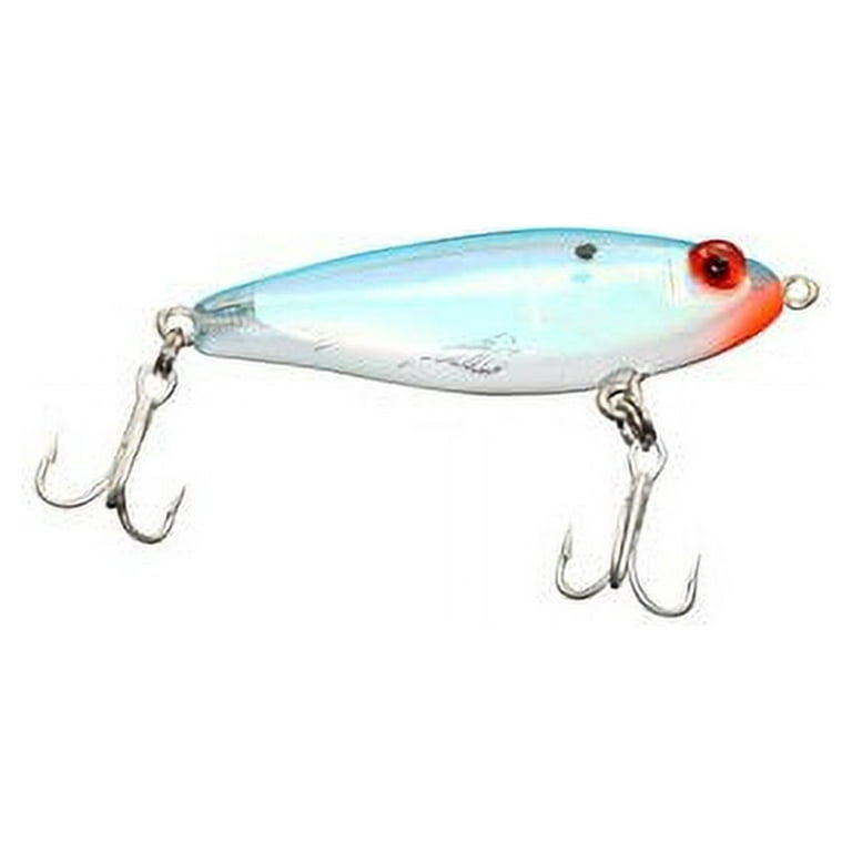 MirrOlure 2-5/8 Suspending Fishing Lure, Silver Clear, 3/8 oz, 17MR-S