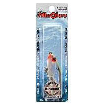 MirrOlure MirrOdine 2-5/8" Fishing Lure, Bayou Green Back & Pearl Belly