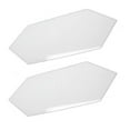 thumbnail image 1 of Mirredge Seam Plates, 3 in L, 1 1/2 in W, 1/8 in H, White Acrylic 42502, 1 of 2