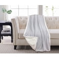thumbnail image 1 of Mirri Sherpa Throw Hourglass Dapple Grey, 1 of 3