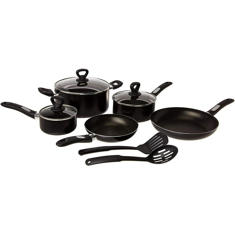 Brooklyn Steel Milky Way 24-Pc. Aluminum Non-Stick Cookware Set, One Size , Black