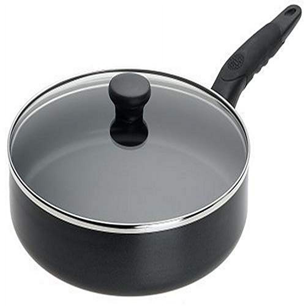 Mirro Get A Grip Nonstick Fry Pan with Glass Lid Cookware, 10-Inch, Black - image 1 of 2