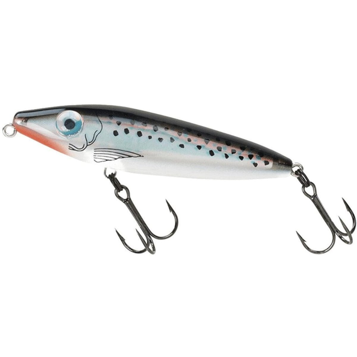 Leurre De Pêche Mirrolure LS 16MR-21 – Black/White – 3/8 Oz 3 Pouces – Eau Salée – Neuf
