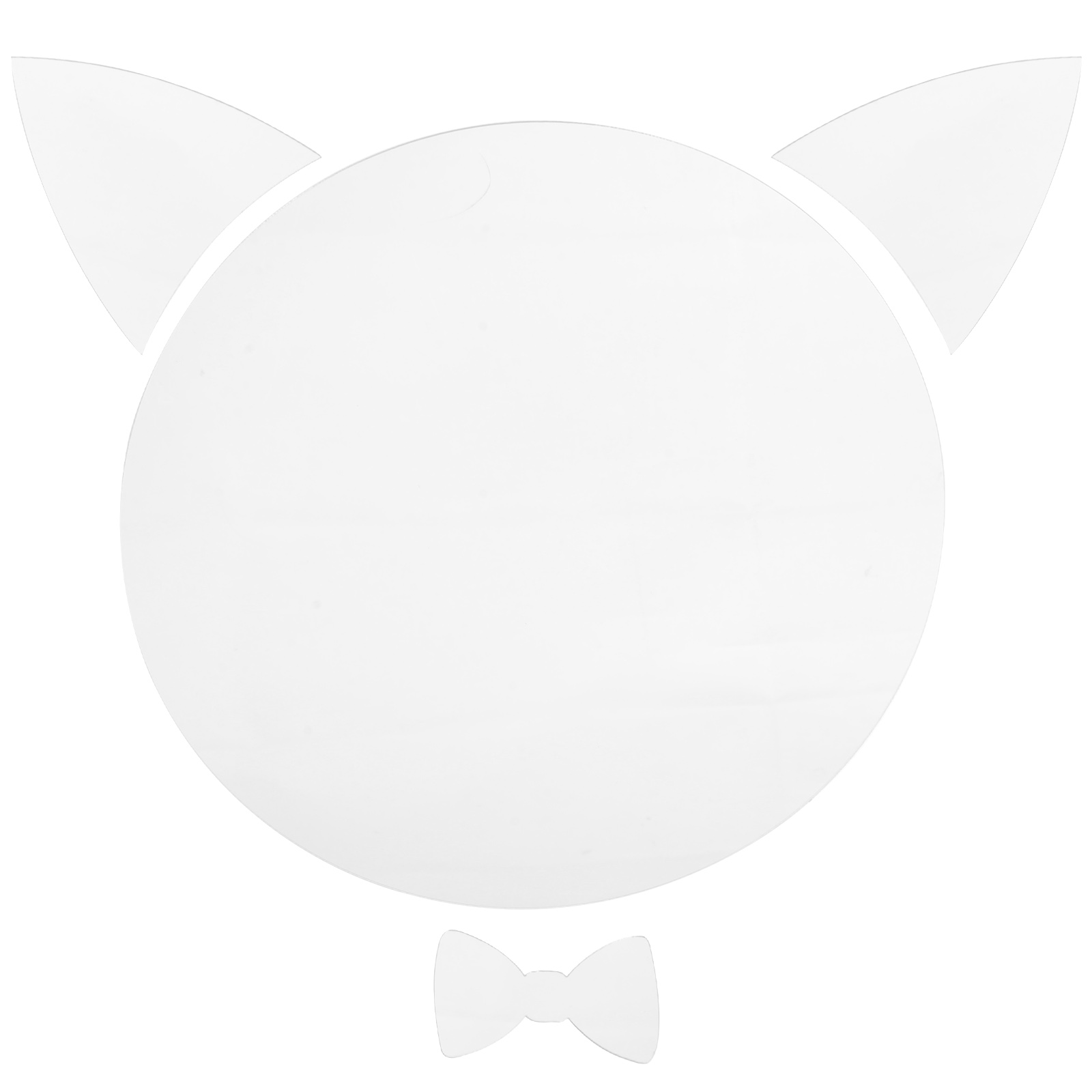 Mirror Adhesive Wall Self Mirrors Acrylic Round Glass Stick Non Peel