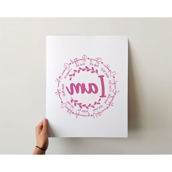 Mirror Art Bible Verse Affirmation Readable In Reversed Quote Message Wall Art, Christian Home And Prayer Room Decor