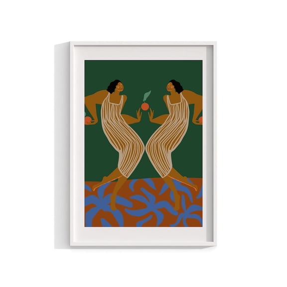 Mirror Art Wall Art Modern Print Reflective Scene Home Decor, Unframed Paper Print