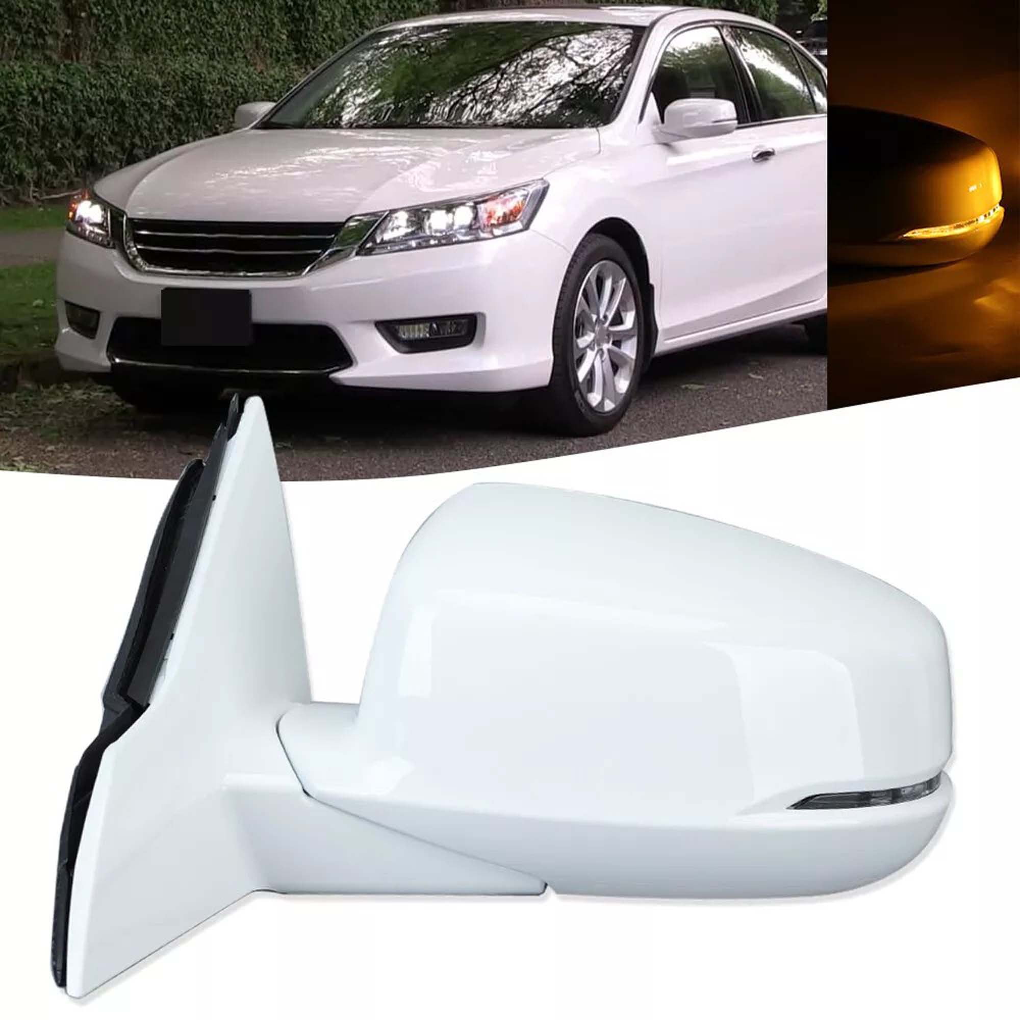Mirror Assembly For Honda Accord 2013-2017 Left Driver Side Heated w/Turn Signal