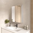 thumbnail image 1 of Mirror Bathroom Medicine Cabinet 23 x 30in Rectangle Wall Mounted Medicine Cabinet Silver, 1 of 13