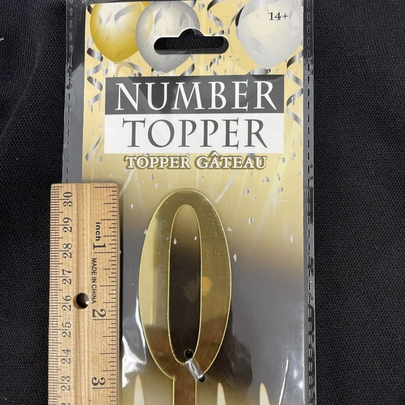 Mirror Cake Topper Party Supplies - Gold 0