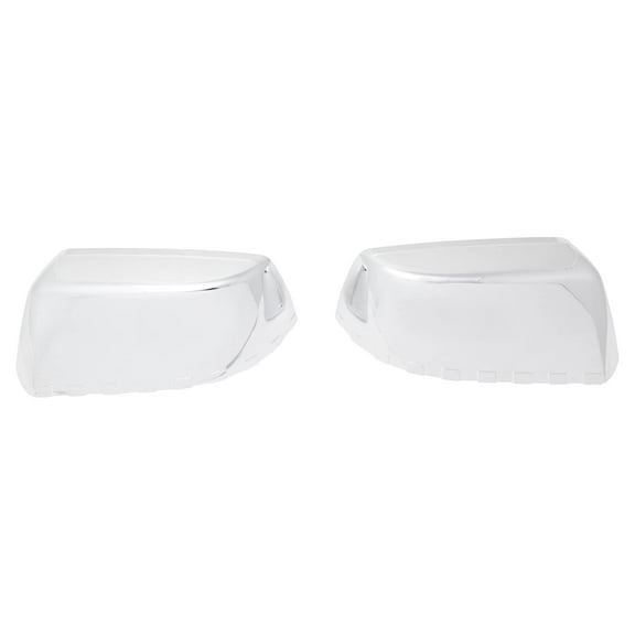 Mirror Cap Chrome Checkered Flag Style Pair Set of 2 for Chevy GMC SUV New MCA08450