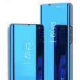 thumbnail image 1 of Mirror Case for Xiaomi Redmi Note 12 5G Support Wireless Charging, Clear Case for Xiaomi Poco X5, Smart View Cover Thin Ultra with Kickstand Flip Case for Mi Redmi Note 12 5G QH Blue, 1 of 10
