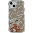 thumbnail image 1 of Mirror Case for iPhone 14 Pro Max,Curly Wave Frame Shape iPhone Case,Cute Stars Pattern Makeup Case for Women Girls,Shockproof Protective Cover Case for iPhone 14 Pro Max 6.7 inch, 1 of 8