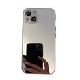 thumbnail image 1 of Mirror Case for iPhone 15 Plus , Mirror for Girls Women Makeup, Cute Glossy Hard Mirror Back+Clear Soft TPU Bumper Slim Fit Anti-drop Shockproof Protective Case for iPhone 15 Plus,Silver, 1 of 6