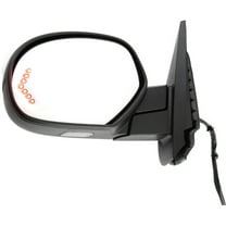 Mirror Compatible With 2007-2014 Chevrolet Tahoe 2007-2013 GMC Sierra 1500 Left Driver Side Heated In-glass Signal Light 1 Paintable and Textured Black Cap Kool-Vue