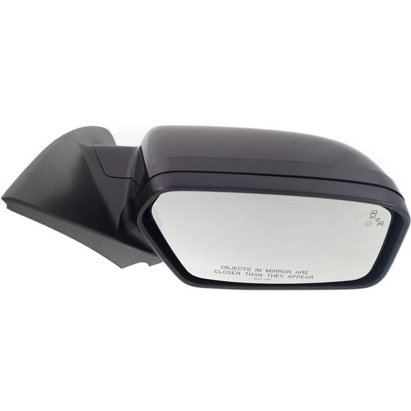 Mirror Compatible With 2010-2012 Ford Fusion 2010-2011 Mercury Milan Right Passenger Side Heated w/ Blind Spot Detection in Glass 1 Paintable and Textured Black Cap Kool-Vue