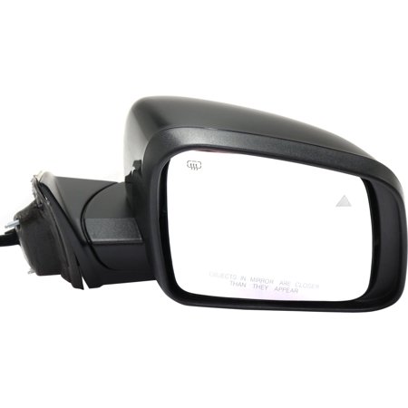 Mirror Compatible With 2011-2018 Jeep Grand Cherokee Right Passenger Side Heated w/ Blind Spot Detection in Glass In-housing Signal Light Paintable Kool-Vue