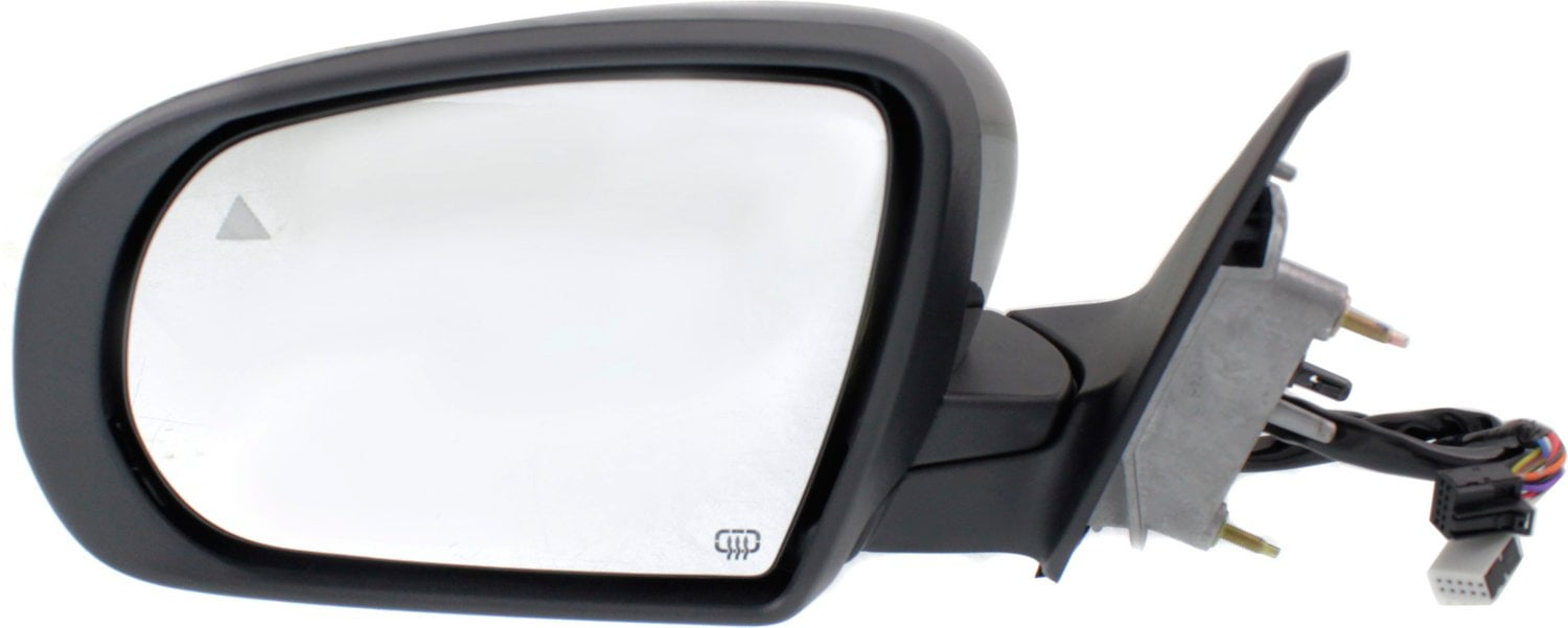 Mirror Compatible With 2014-2018 Jeep Cherokee Left Driver Side Heated Auto-Dimming w/ Blind Spot Detection in Glass In-housing Signal Light Paintable Kool-Vue