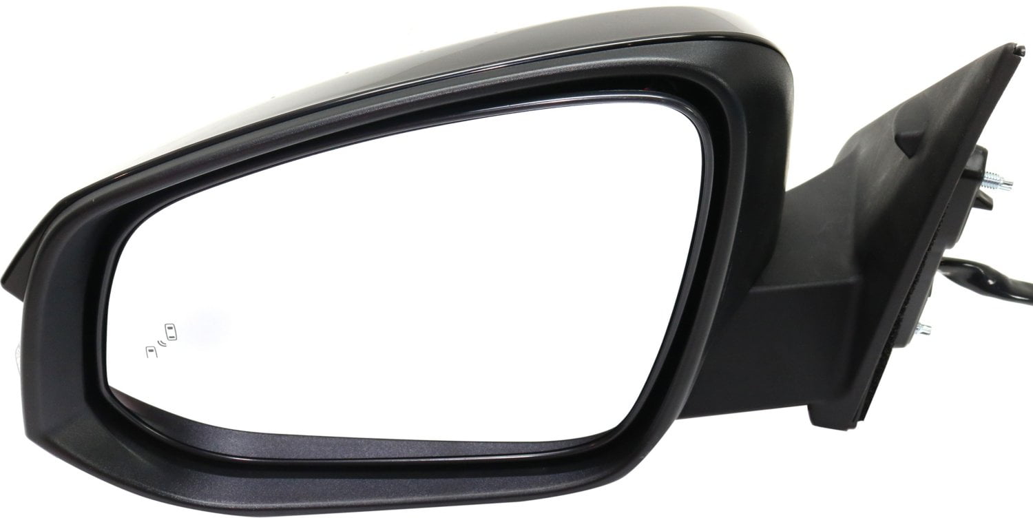 Mirror Compatible With 2014-2018 Toyota Highlander Left Driver Side Heated w/ Blind Spot Detection in Glass In-housing Signal Light Paintable Kool-Vue
