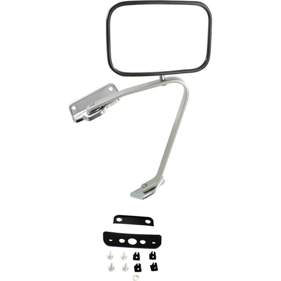 Mirror Compatible With 1987-1991 Ford F-250 Bronco Right Passenger Side Chrome Kool-Vue