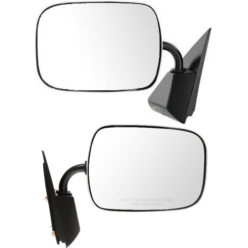 Mirror Compatible With 1988-1998 Chevrolet K1500 1999-2000 Cadillac Escalade SET of 2 Left Driver and Right Passenger Side Chrome