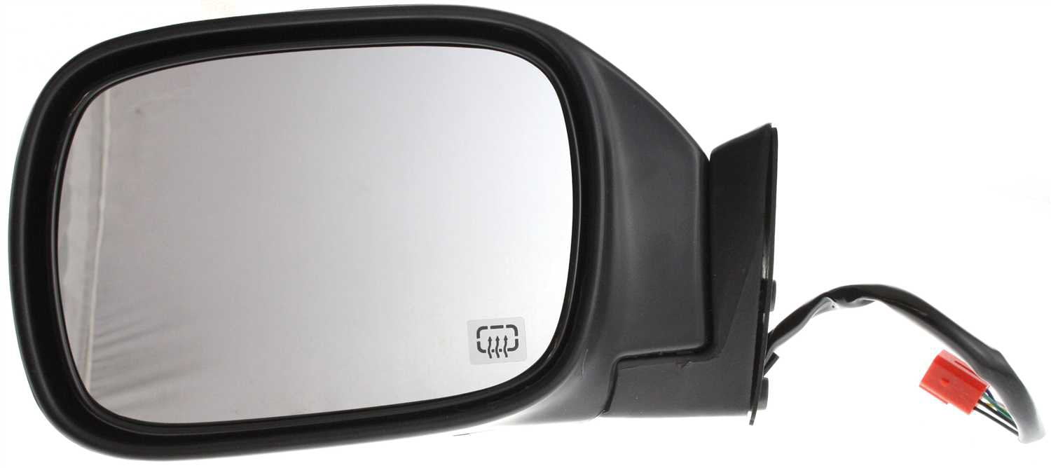 Mirror Compatible With 1997-2001 Jeep Cherokee Left Driver Side Heated Textured Black Kool-Vue