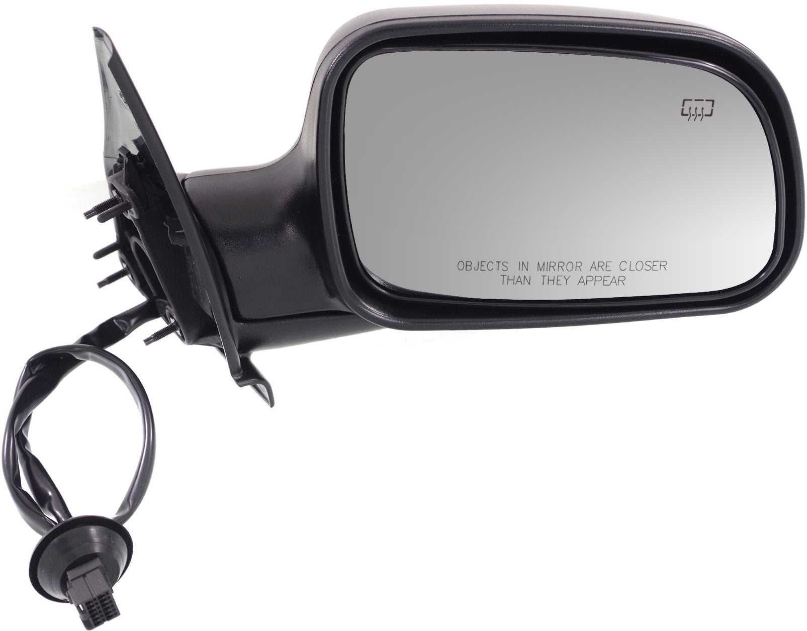 Mirror Compatible With 1999, 2001-2004 Jeep Grand Cherokee Right Passenger Side Heated Textured Black Kool-Vue