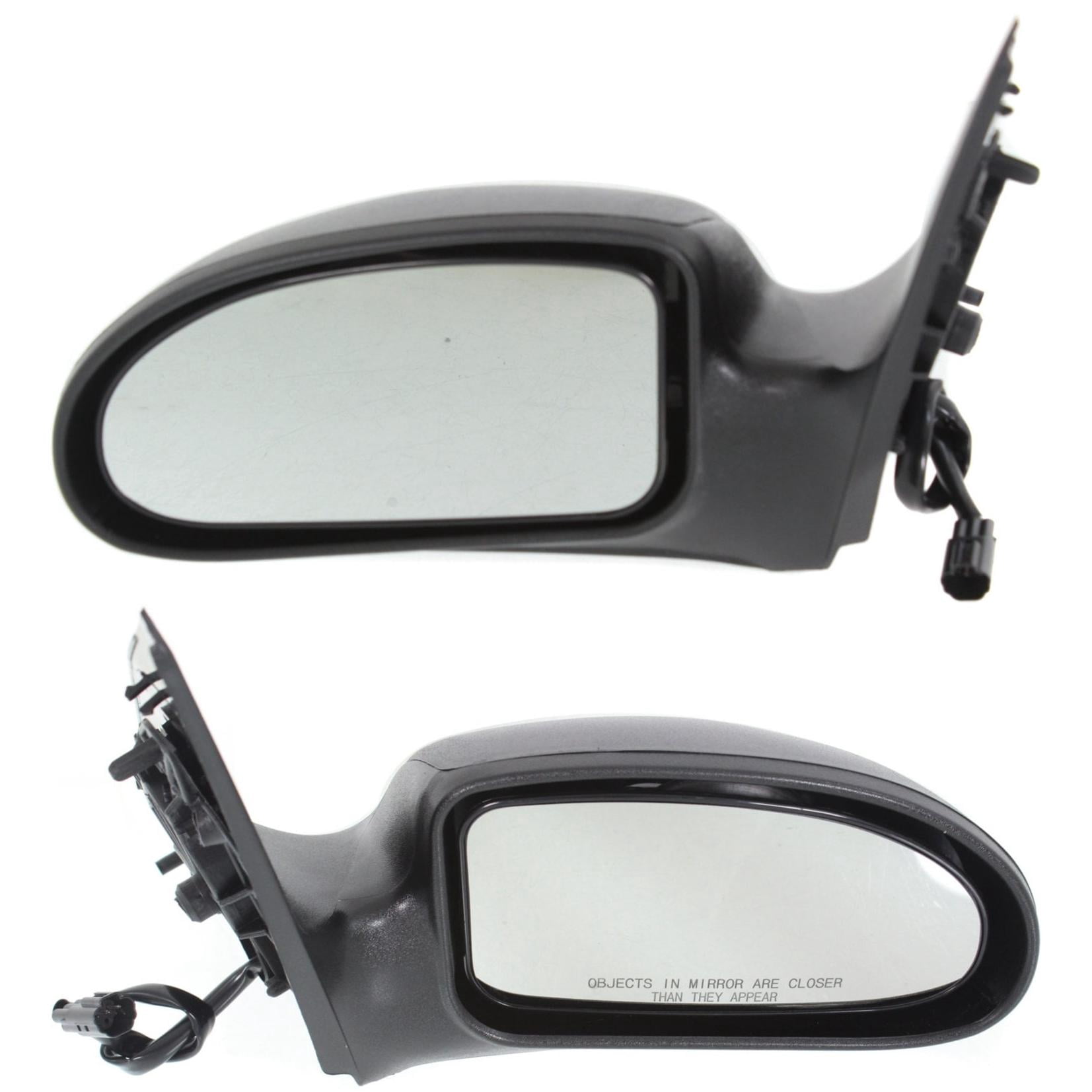Mirror Compatible With 2000-2007 Ford Focus SET of 2 Left Driver and Right Passenger Side Textured Black