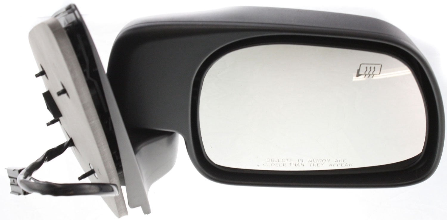 Mirror Compatible With 2001-2005 Ford Excursion Right Passenger Side Heated Textured Black Kool-Vue