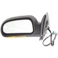 thumbnail image 1 of Mirror Compatible With 2002-2009 Chevrolet Trailblazer GMC Envoy Left Driver Side Heated In-housing Signal Light Textured Black Kool-Vue, 1 of 7