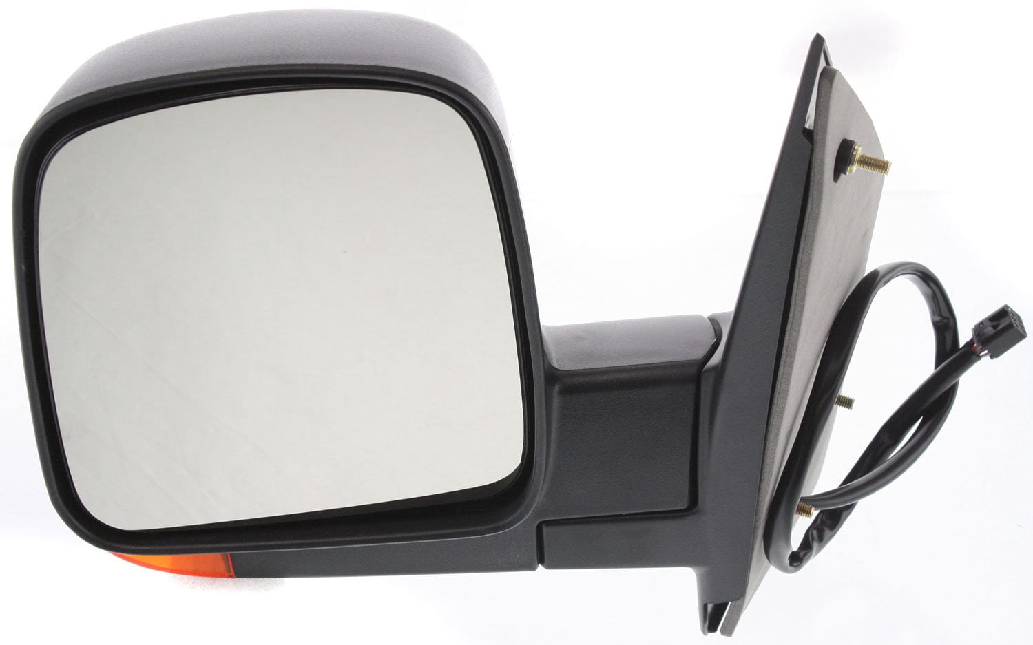 Mirror Compatible With 2003-2007 GMC Savana 2500 Chevrolet Express 3500 Left Driver Side Heated Textured Black Kool-Vue
