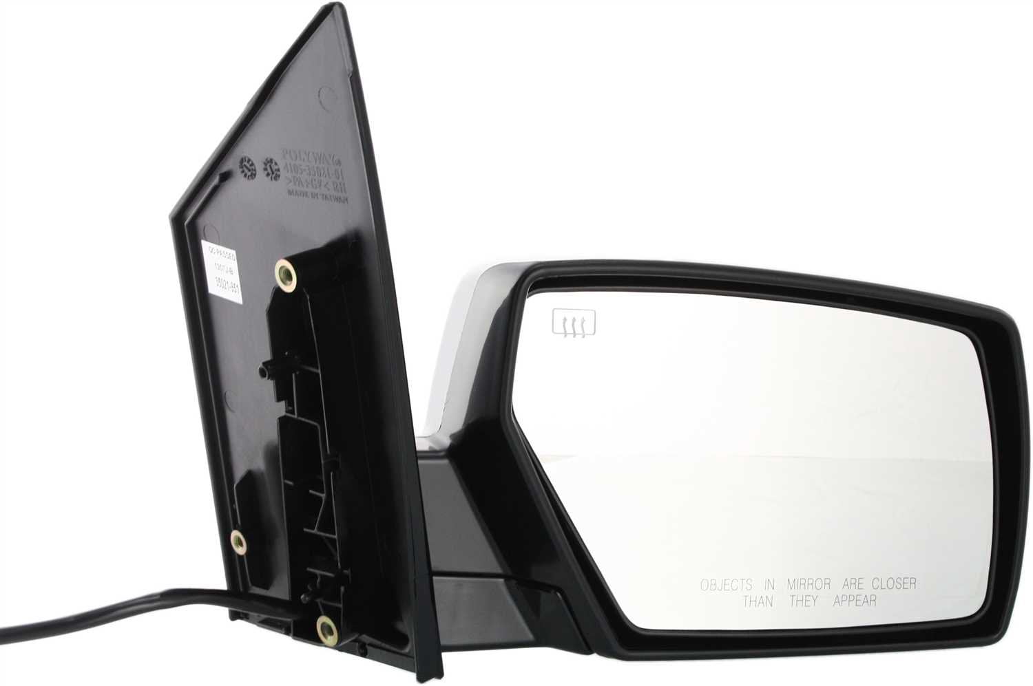 Mirror Compatible With 2004-2009 Nissan Quest Right Passenger Side Heated Paintable Kool-Vue