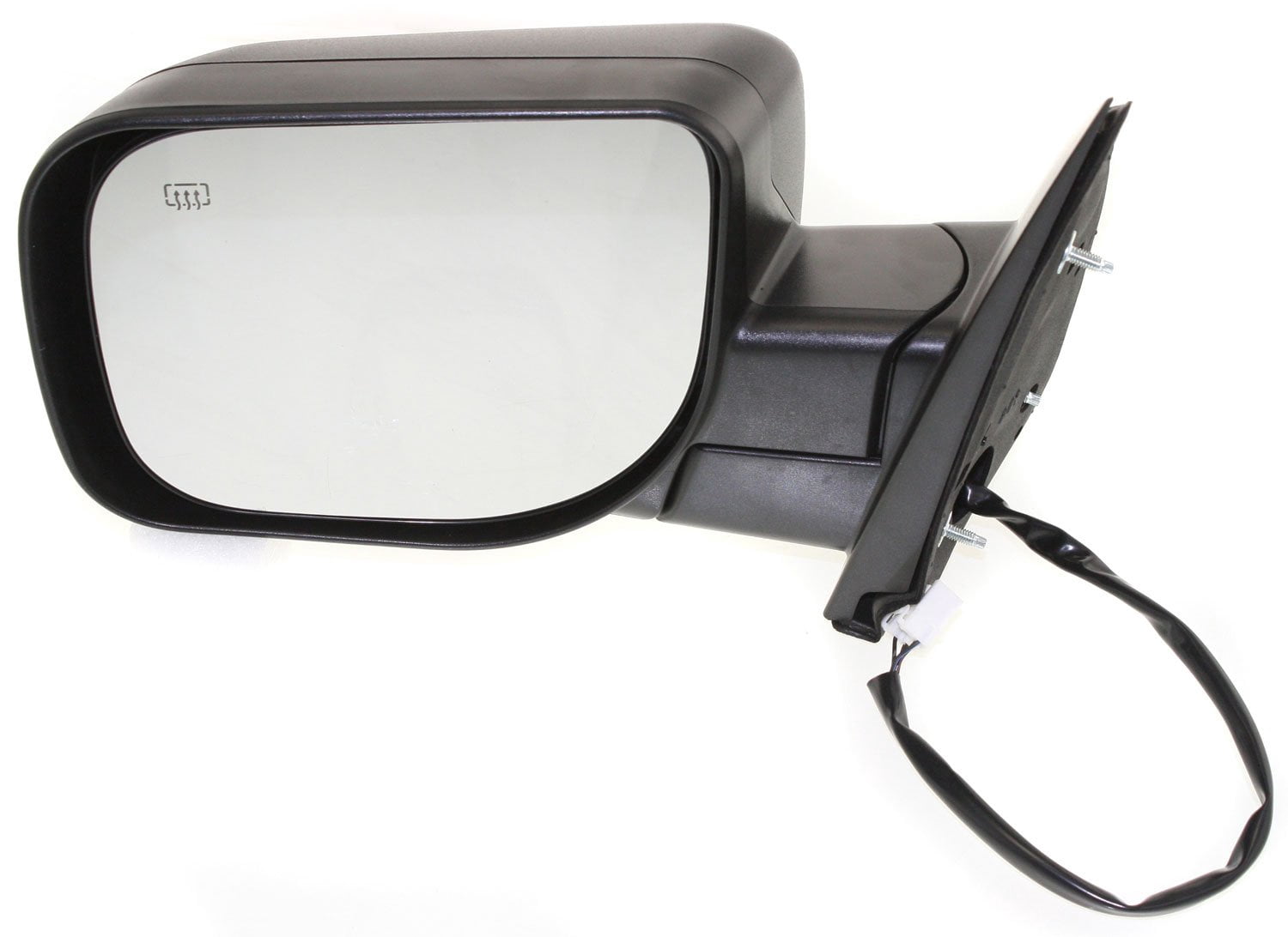 Mirror Compatible With 2006-2009, 2014-2015 Nissan Titan 2005-2015 Armada Left Driver Side Heated Textured Black Kool-Vue