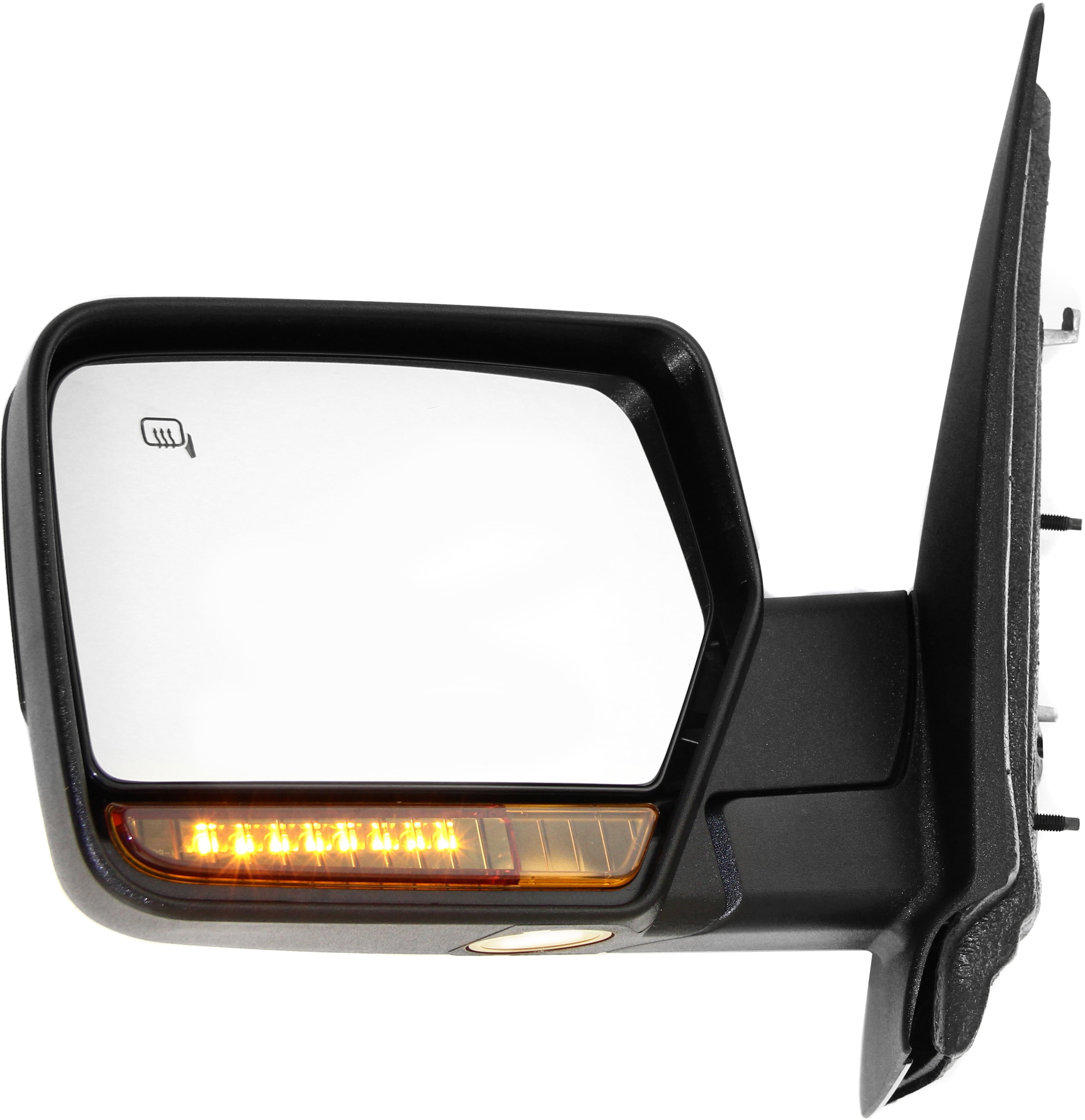 Mirror Compatible With 2007-2008 Ford Expedition Lincoln Navigator Left  Driver Side Heated In-housing Signal Light Chrome Kool-Vue