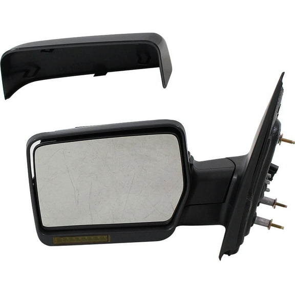 Mirror Compatible With 2007-2008 Ford F-150 Left Driver Side Heated In-housing Signal Light Paintable Kool-Vue