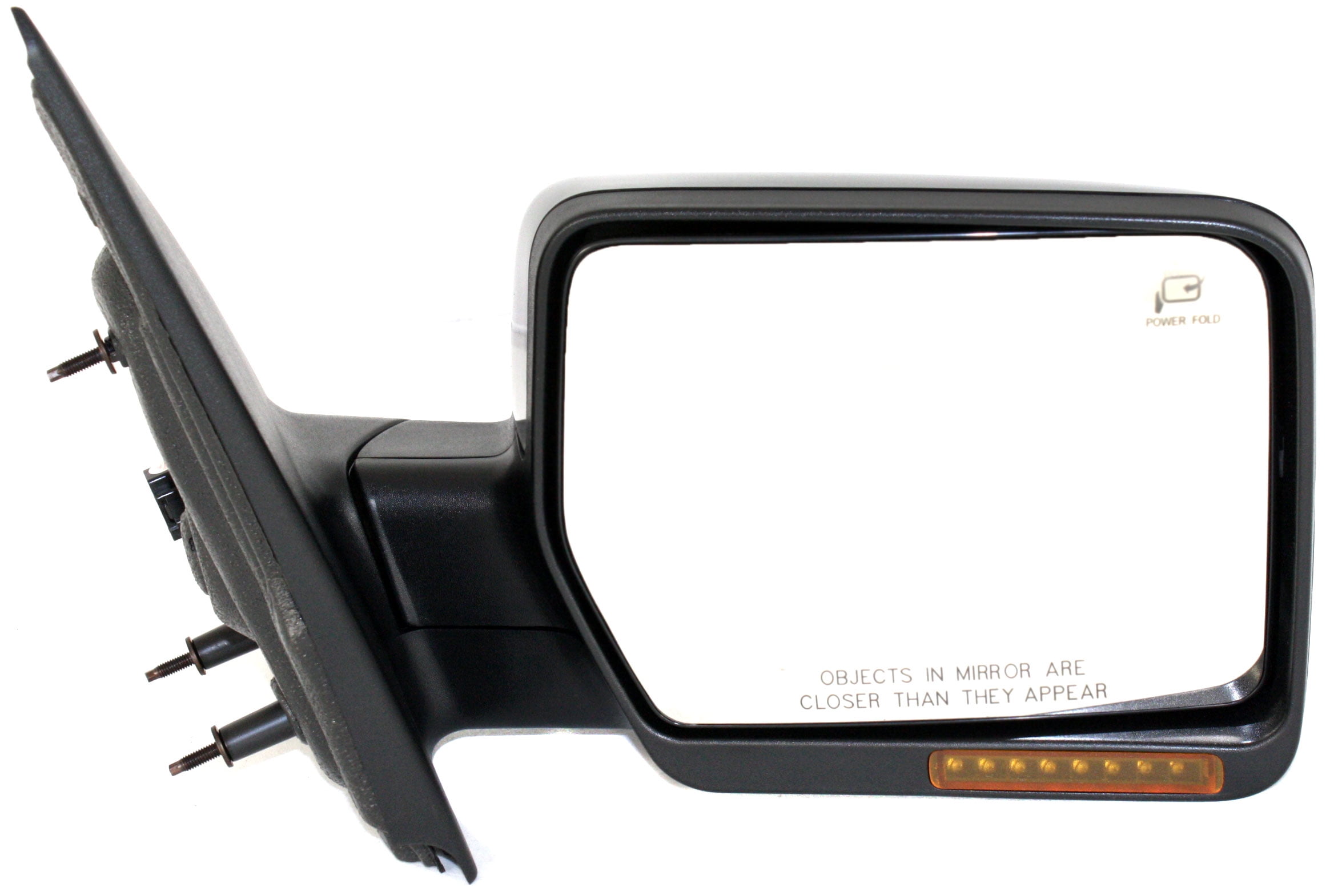 Mirror Compatible With 2007-2008 Ford F-150 Right Passenger Side Heated In-housing Signal Light Paintable Kool-Vue