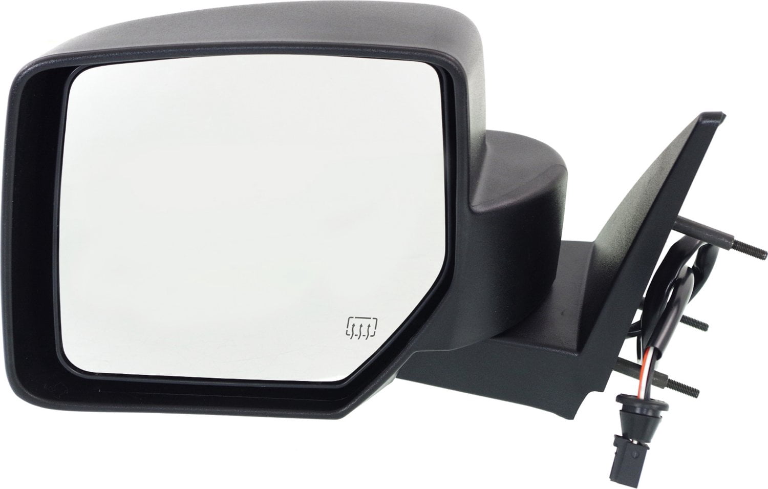 Mirror Compatible With 2007-2011 Dodge Nitro Left Driver Side Heated Textured Black Kool-Vue