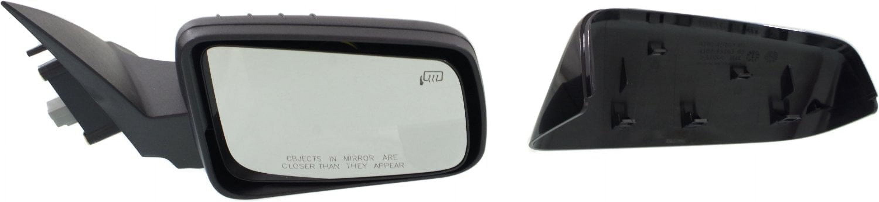 Mirror Compatible With 2008-2011 Ford Focus Right Passenger Side Heated 1 Paintable and Textured Black Cap Kool-Vue
